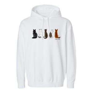 I Love Cats For Cat Lovers Cool Gift Garment-Dyed Fleece Hoodie