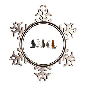 I Love Cats For Cat Lovers Cool Gift Metallic Star Ornament