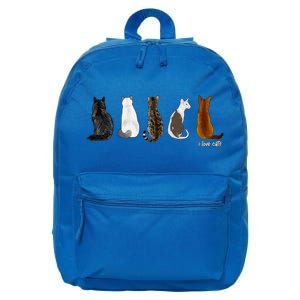 I Love Cats For Cat Lovers Gift 16 in Basic Backpack