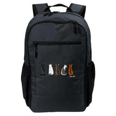 I Love Cats For Cat Lovers Gift Daily Commute Backpack