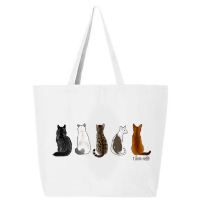 I Love Cats For Cat Lovers Gift 25L Jumbo Tote