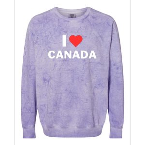 I Love Canada Colorblast Crewneck Sweatshirt