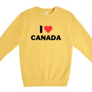 I Love Canada Premium Crewneck Sweatshirt