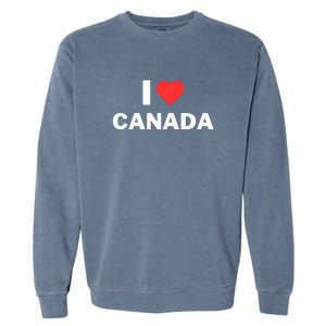 I Love Canada Garment-Dyed Sweatshirt