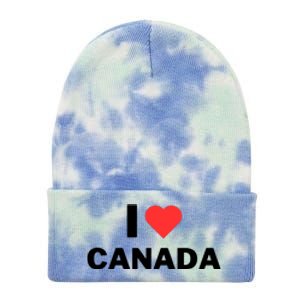 I Love Canada Tie Dye 12in Knit Beanie