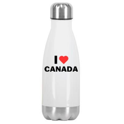 I Love Canada Stainless Steel Insulated Water Bottle