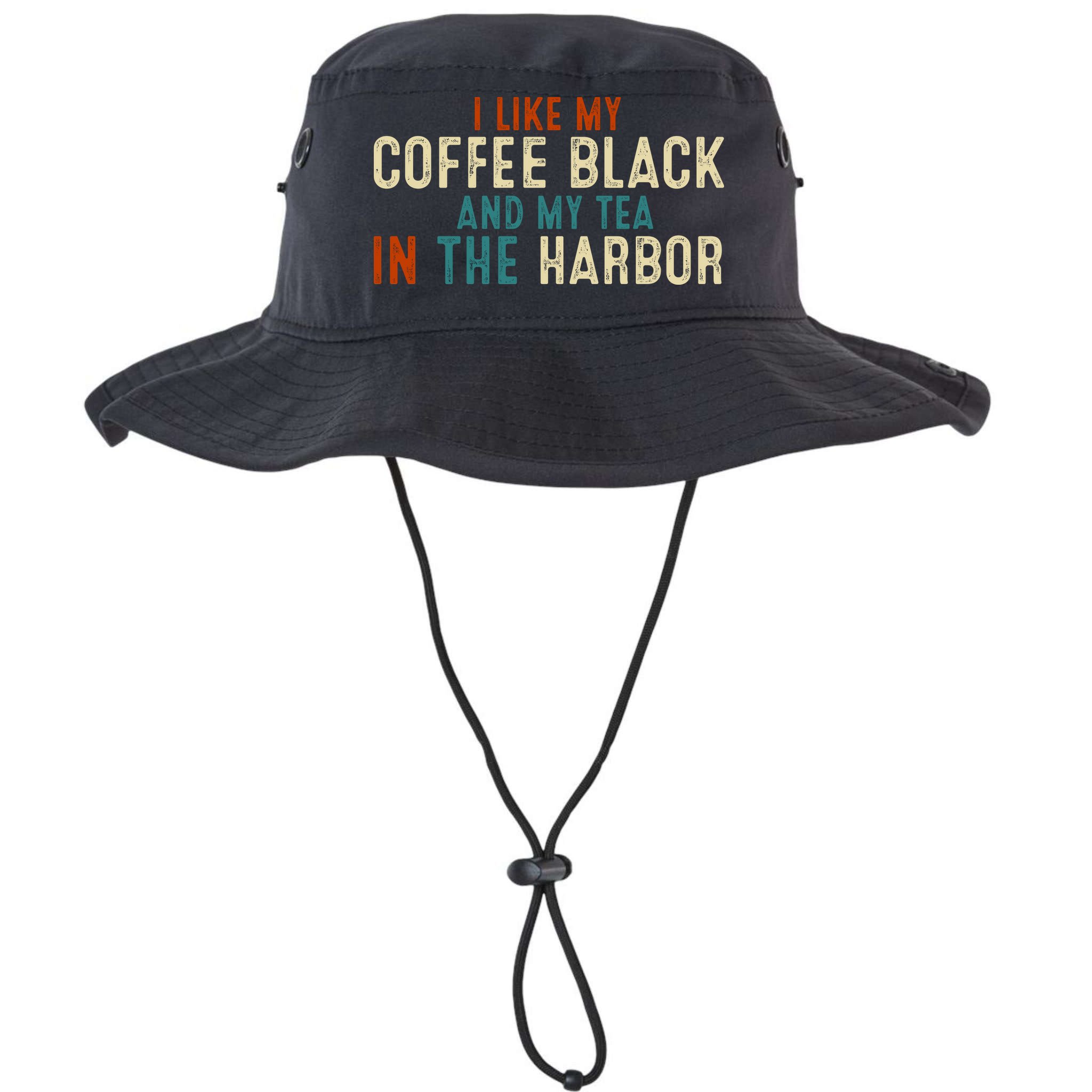 I Like Coffee Black And My Tea In The Harbor Bucket Hat