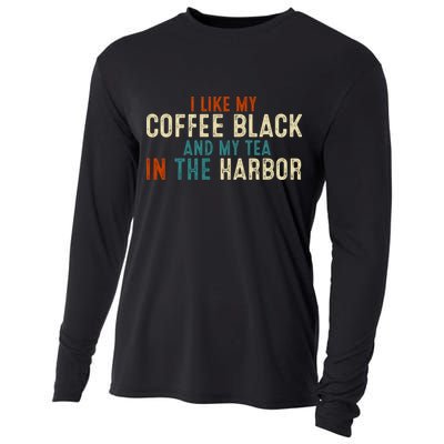 I Like Coffee Black And My Tea In The Harbor Cooling Performance Long Sleeve Crew