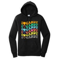 I Love Candy Halloween Party Cute Trick Or Treat Candyland Women's Pullover Hoodie