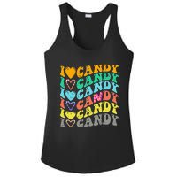 I Love Candy Halloween Party Cute Trick Or Treat Candyland Ladies PosiCharge Competitor Racerback Tank