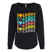 I Love Candy Halloween Party Cute Trick Or Treat Candyland Womens California Wash Sweatshirt