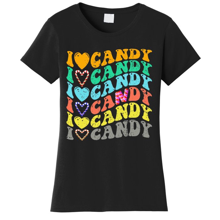 I Love Candy Halloween Party Cute Trick Or Treat Candyland Women's T-Shirt