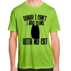 I Love Cats Sorry I Can't I Have Plans With My Cat Gift Adult ChromaSoft Performance T-Shirt