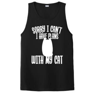 I Love Cats Sorry I Can't I Have Plans With My Cat Gift PosiCharge Competitor Tank