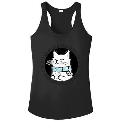 I Like Cats And Hockey And Maybe 3 People 2023 Gift Ladies PosiCharge Competitor Racerback Tank