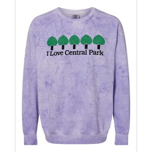 I Love Central Park Colorblast Crewneck Sweatshirt