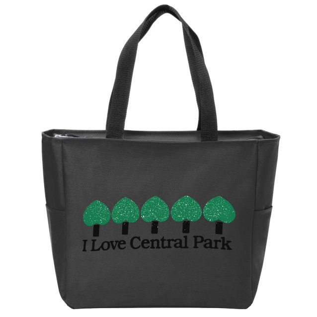 I Love Central Park Zip Tote Bag