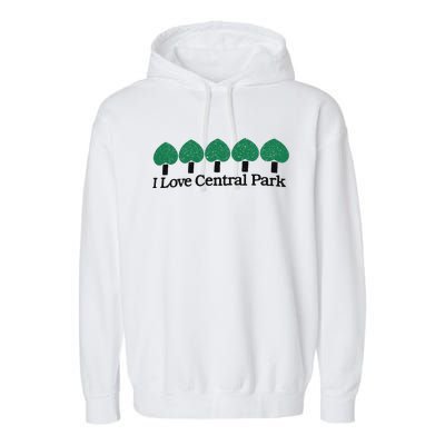 I Love Central Park Garment-Dyed Fleece Hoodie