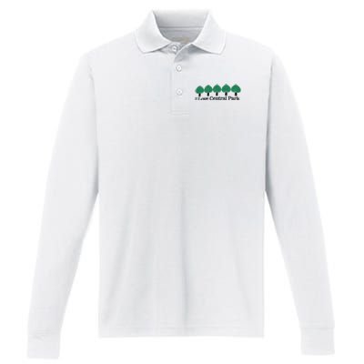 I Love Central Park Performance Long Sleeve Polo