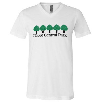 I Love Central Park V-Neck T-Shirt