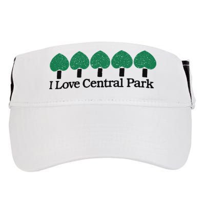 I Love Central Park Adult Drive Performance Visor