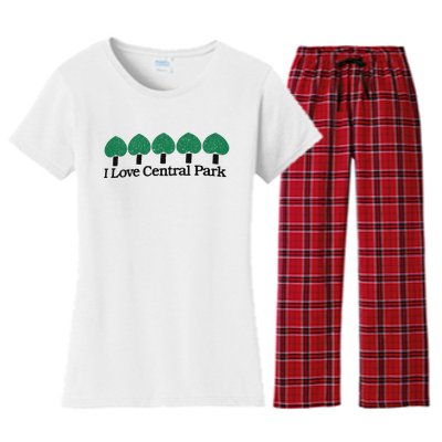 I Love Central Park Women's Flannel Pajama Set