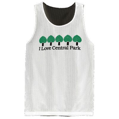 I Love Central Park Mesh Reversible Basketball Jersey Tank