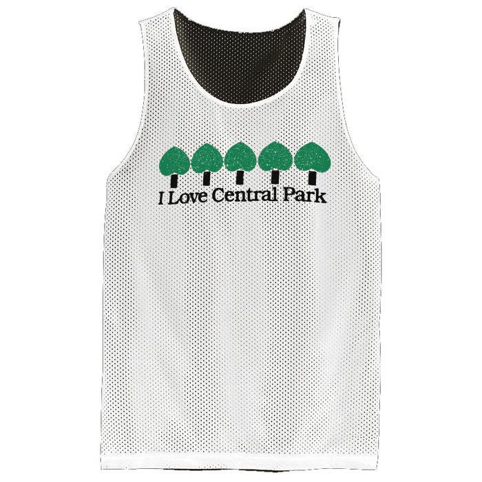 I Love Central Park Mesh Reversible Basketball Jersey Tank