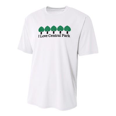 I Love Central Park Youth Performance Sprint T-Shirt