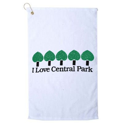 I Love Central Park Golf Towel