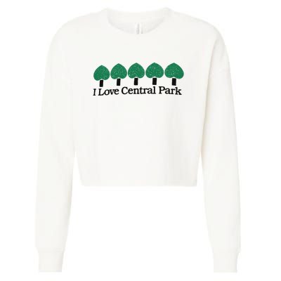 I Love Central Park Cropped Pullover Crew