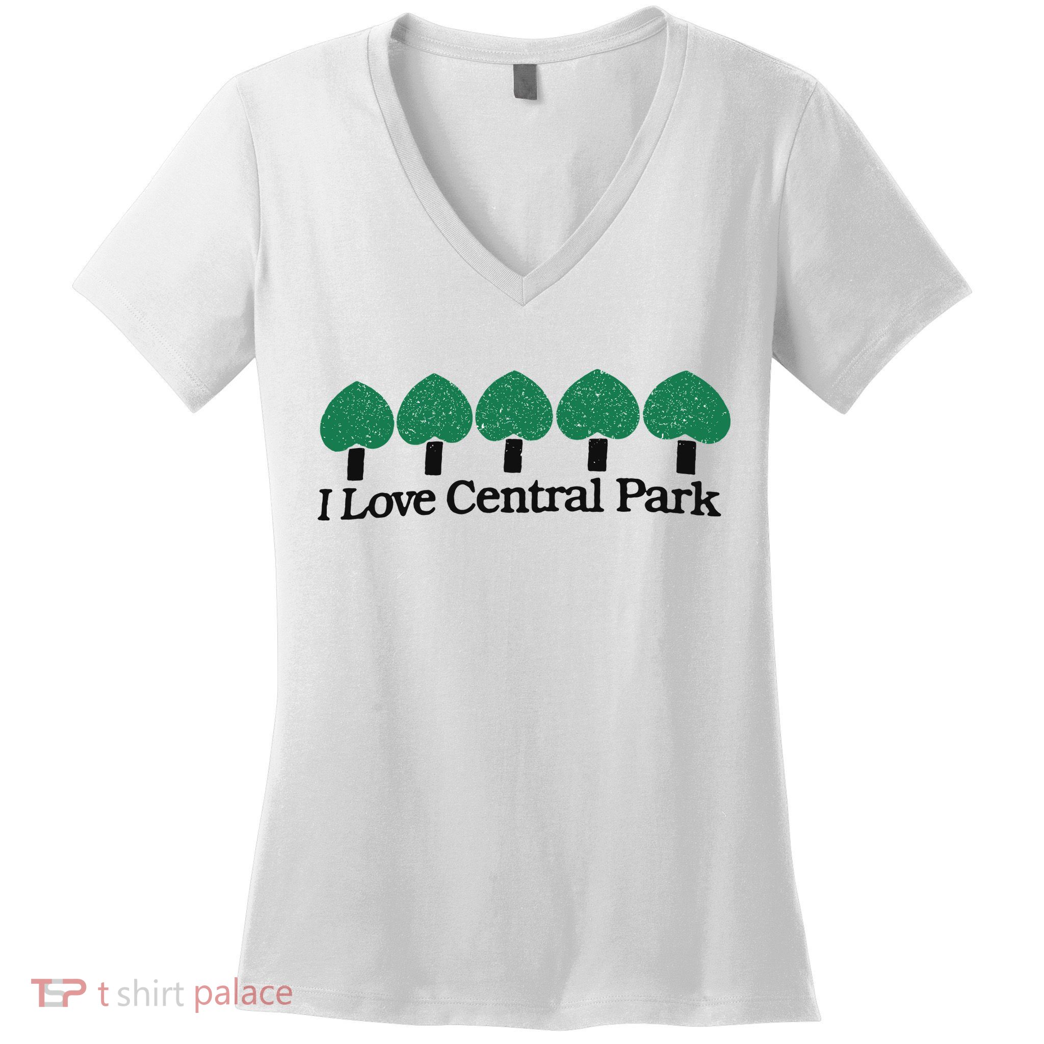 I Love Central Park Women's V-Neck T-Shirt