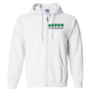 I Love Central Park Full Zip Hoodie