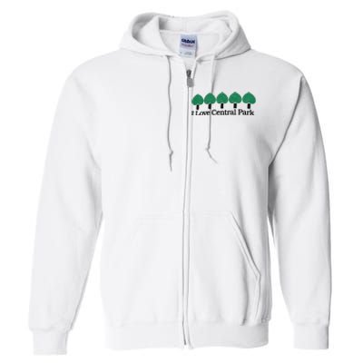 I Love Central Park Full Zip Hoodie