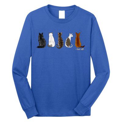 I Love Cats For Cat Lovers Cute Gift Long Sleeve Shirt