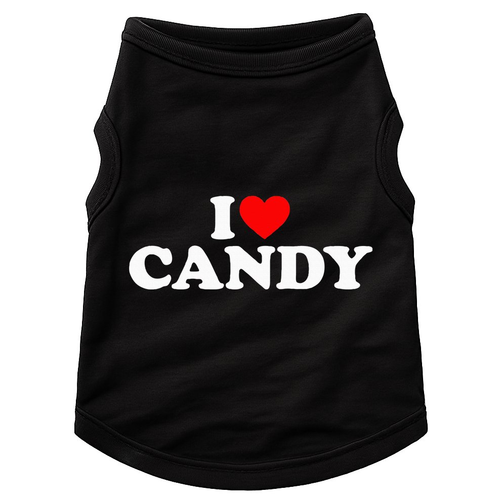 I Love Candy Doggie Tank