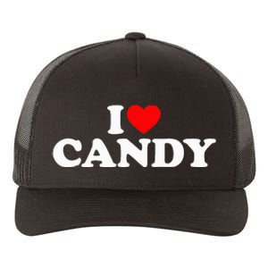 I Love Candy Yupoong Adult 5-Panel Trucker Hat