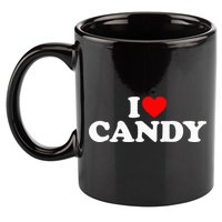 I Love Candy 11oz C Handle Ceramic Mug