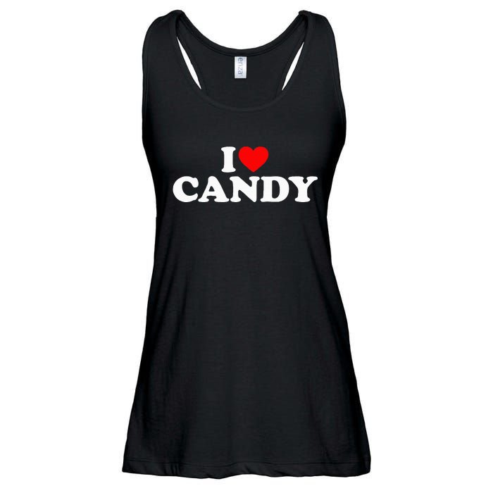 I Love Candy Ladies Essential Flowy Tank