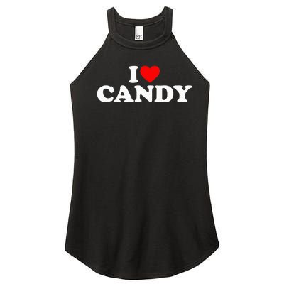 I Love Candy Women’s Perfect Tri Rocker Tank