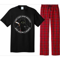 I Like Cats And Hockey And Maybe 3 People Funny Cats Pajama Set