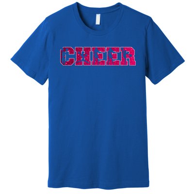 I Love Cheer Cool Cheerleader Silhouettes Cool Gift Premium T-Shirt