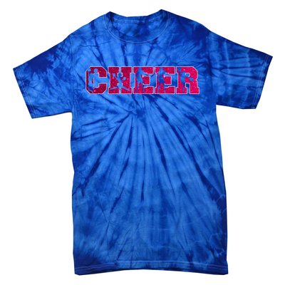 I Love Cheer Cool Cheerleader Silhouettes Cool Gift Tie-Dye T-Shirt