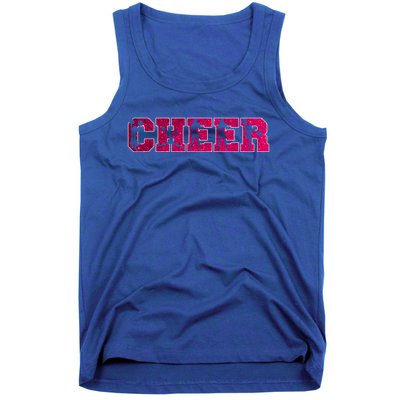 I Love Cheer Cool Cheerleader Silhouettes Cool Gift Tank Top