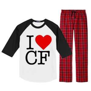 I Love Charlotte Folk Raglan Sleeve Pajama Set