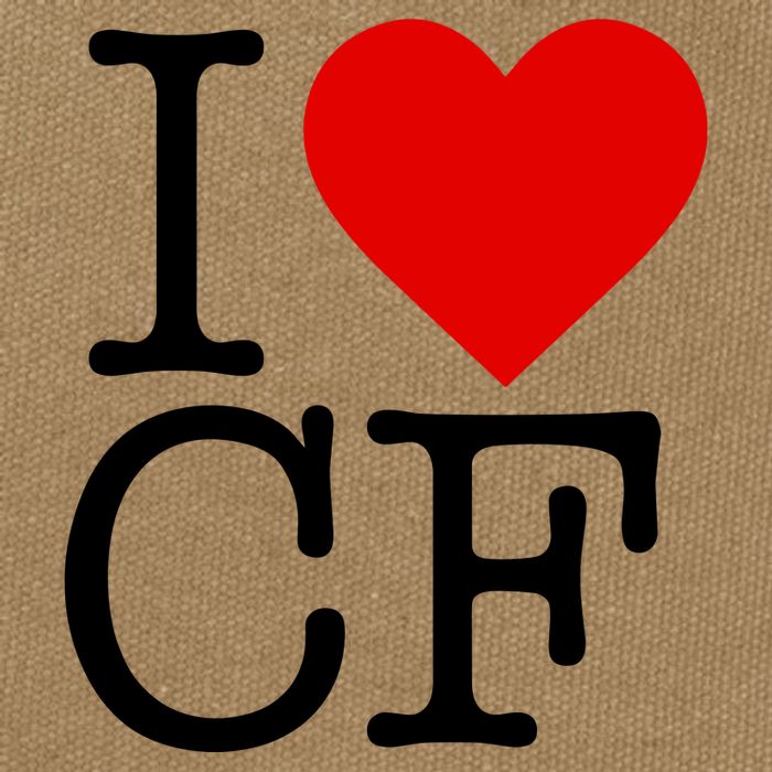 I Love Charlotte Folk Cotton Canvas Backpack
