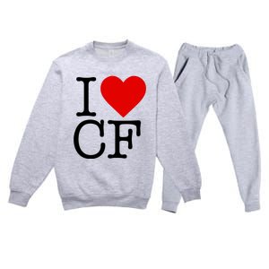 I Love Charlotte Folk Premium Crewneck Sweatsuit Set