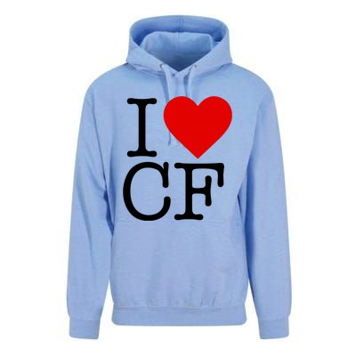 I Love Charlotte Folk Unisex Surf Hoodie