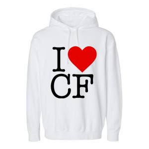 I Love Charlotte Folk Garment-Dyed Fleece Hoodie