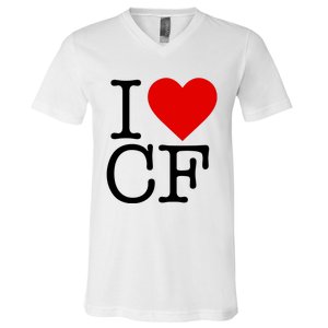 I Love Charlotte Folk V-Neck T-Shirt